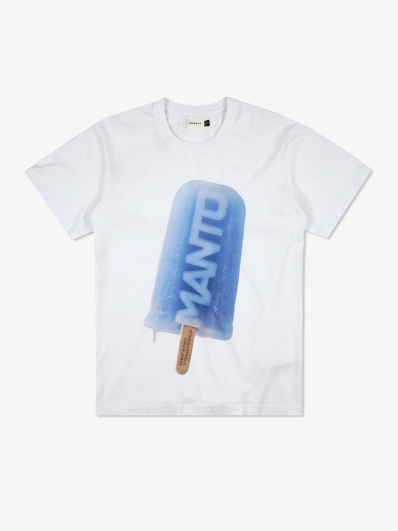 MANTO t-shirt ICE CREAM weiss