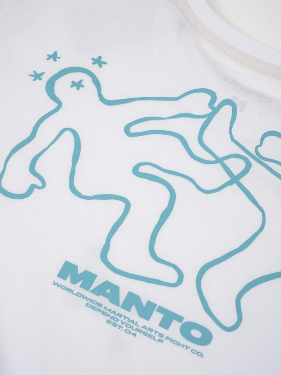 MANTO t-shirt K.O.  OVERSIZE weiss