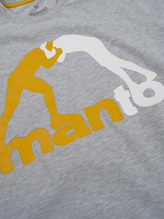 MANTO t-shirt LOGO 24 heather gray