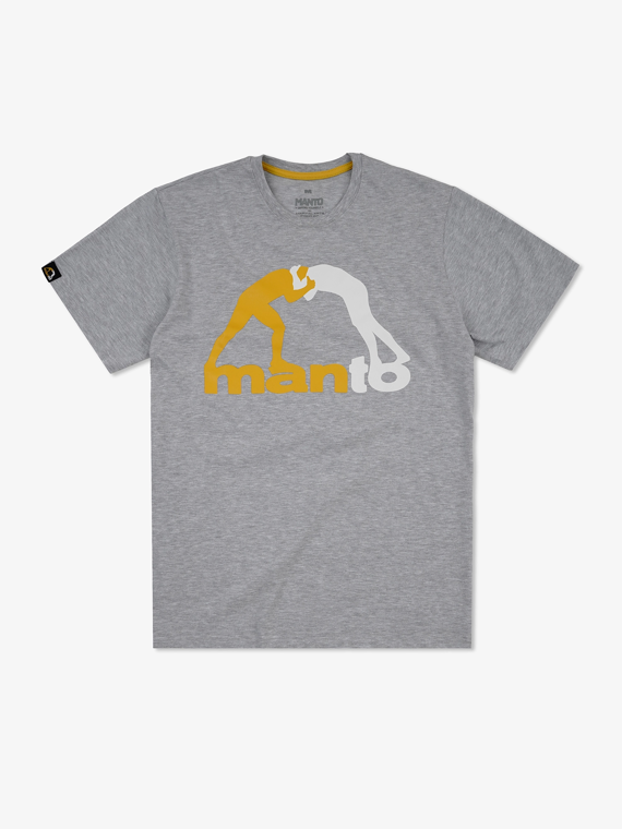 MANTO t-shirt LOGO 24 heather gray