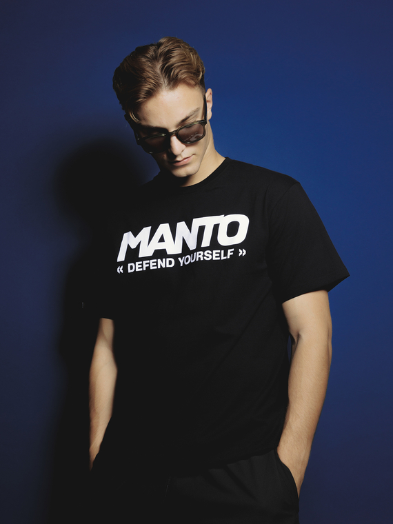 MANTO t-shirt LOGOTYPE DEFEND schwarz