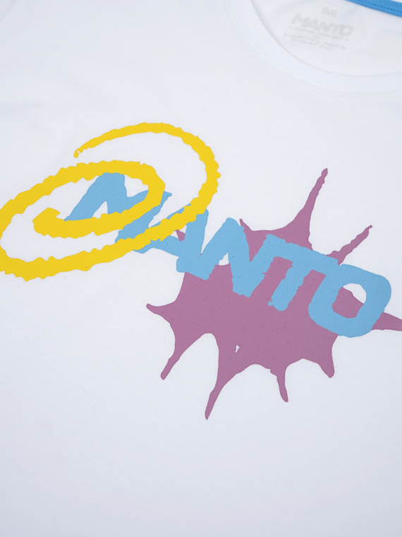 MANTO t-shirt SPLASH  OVERSIZE  weiss