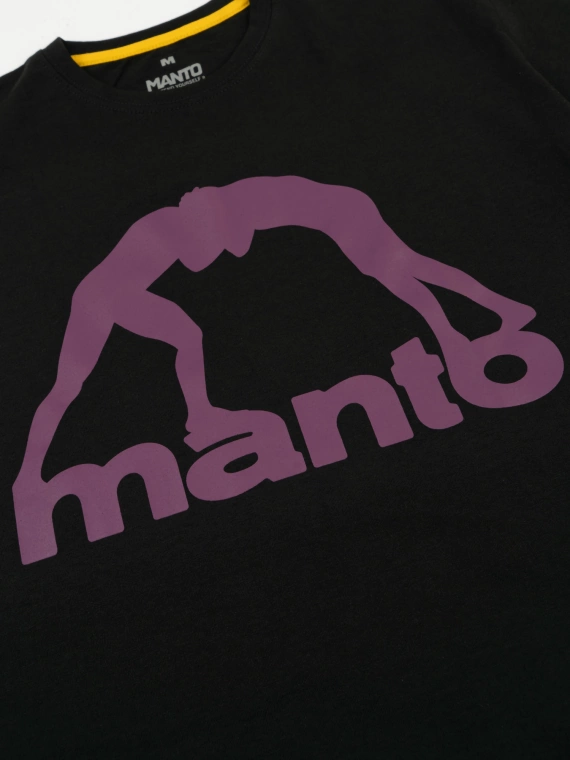 MANTO t-shirt VIBE 25 black onyx-burgundy 