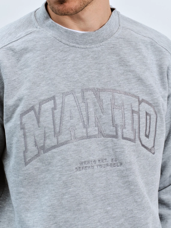 MANTO crewneck VARSITY  gray