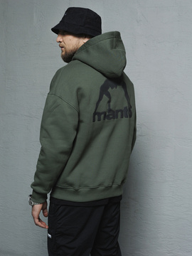 MANTO hoodie LABEL OVERSIZE khaki