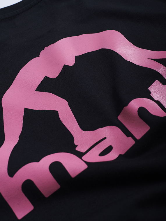 MANTO t-shirt DEFEND OVERSIZE black-pink