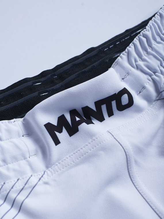 MANTO fight shorts FLOW white