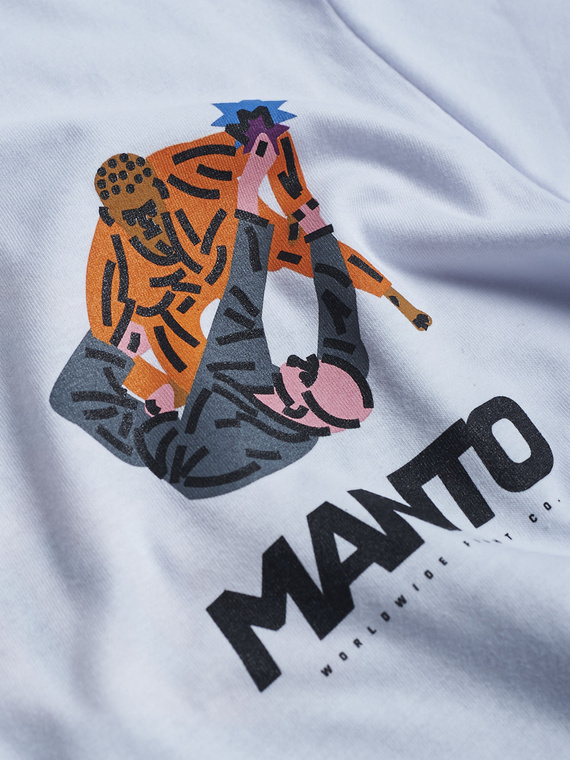 MANTO t-shirt  BJJ GYM 2.0 white