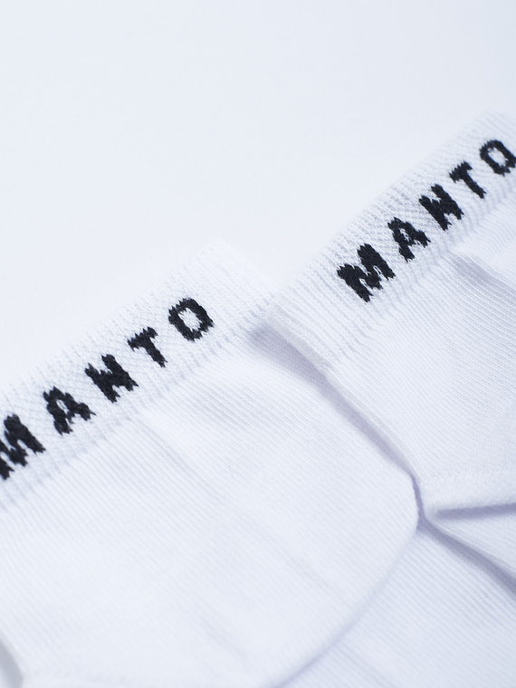 MANTO ankle socks LOGO white