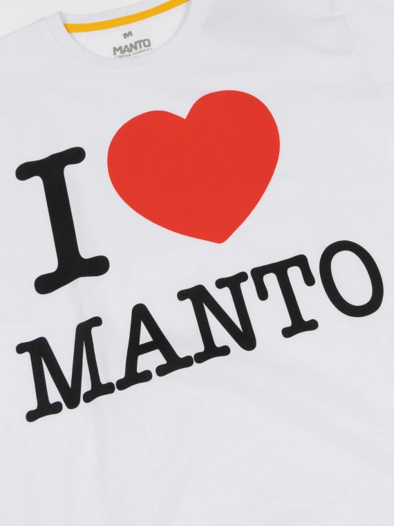 MANTO t-shirt I LOVE MANTO weiss