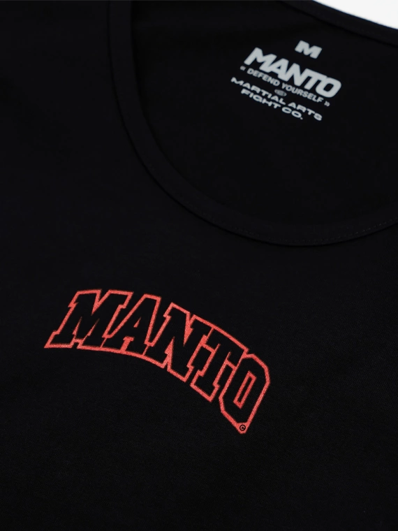 MANTO tank top VARSITY black