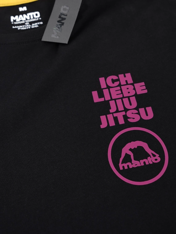 MANTO t-shirt LIEBE black