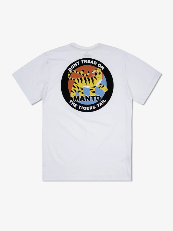 MANTO t-shirt TIGER`S TAIL white