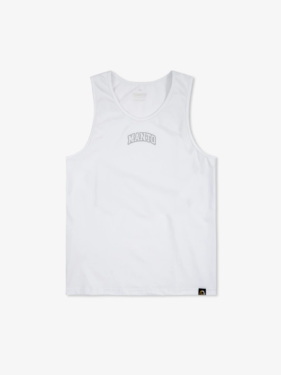 MANTO tank top VARSITY white