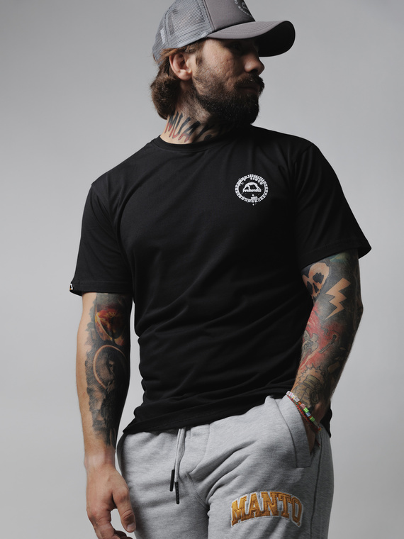 MANTO t-shirt  XERO black