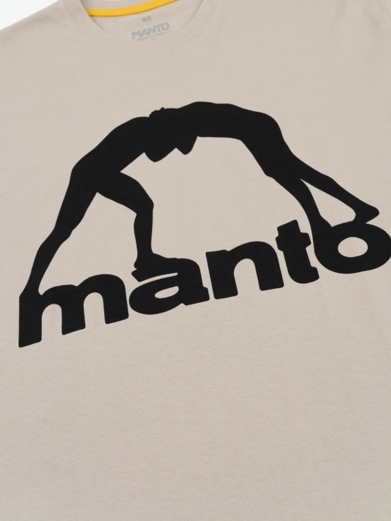 MANTO t-shirt VIBE 25 beige-black 