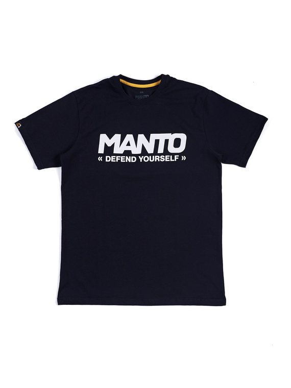 MANTO t-shirt LOGOTYPE DEFEND black