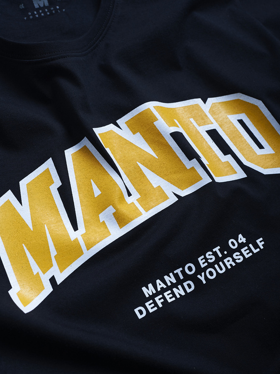 MANTO t-shirt VARSITY OVERSIZE schwarz