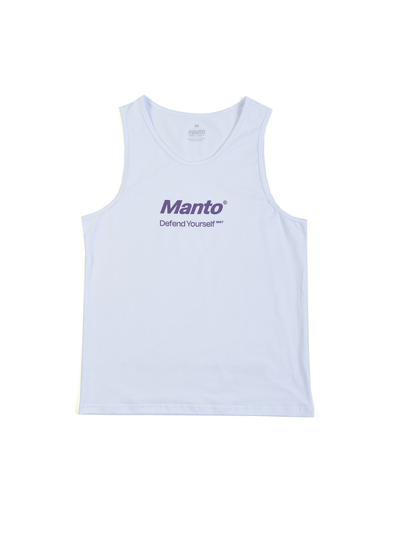 MANTO tank top DEFEND 23 white