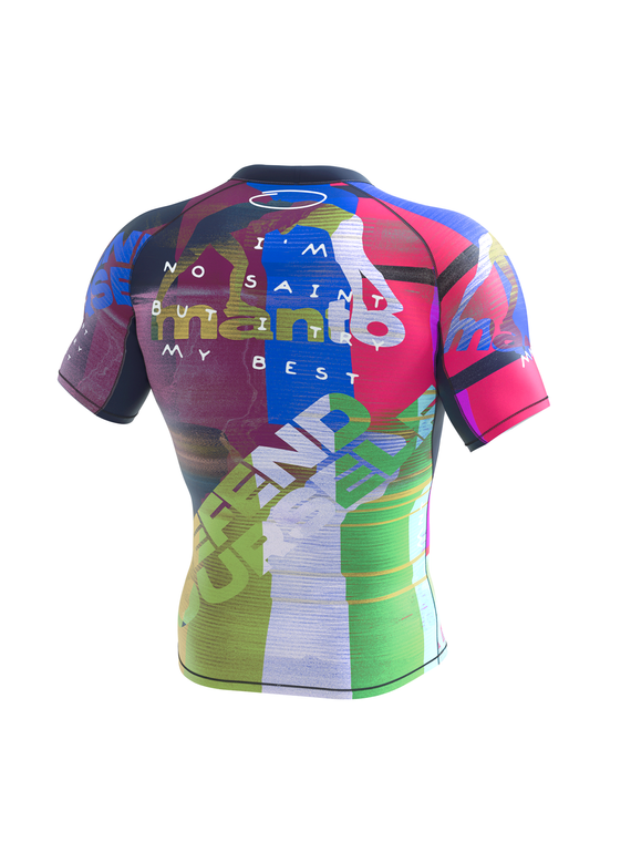 MANTO rashguard NEON ABSTRACT