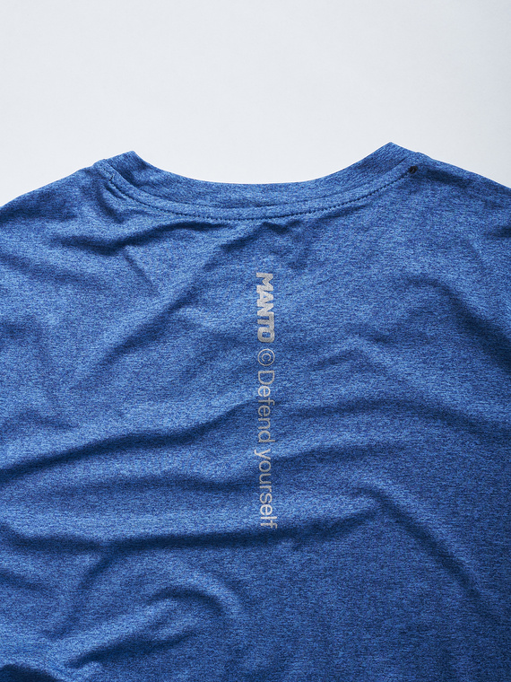 MANTO performance t-shirt ATHLETE 2.0 blue melange