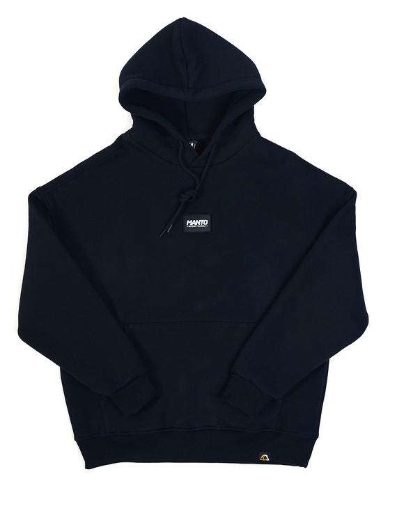 MANTO hoodie LABEL OVERSIZE black