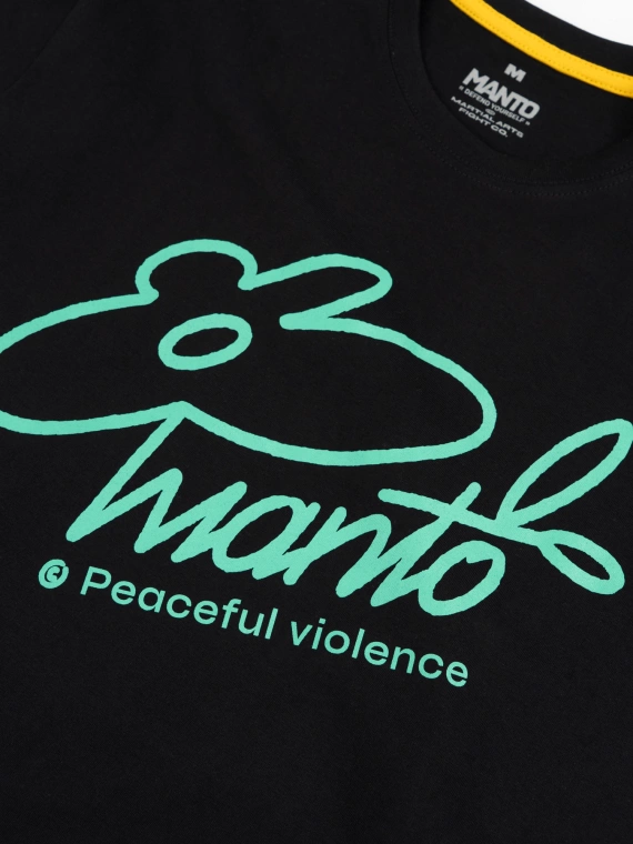 MANTO t-shirt BLOOM  black