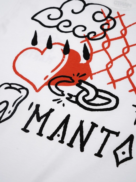 MANTO t-shirt BITTER SWEET white