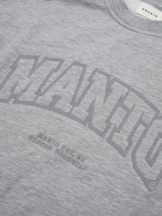 MANTO crewneck VARSITY  gray