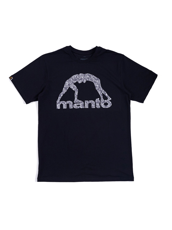 MANTO t-shirt LOGO CAMO black