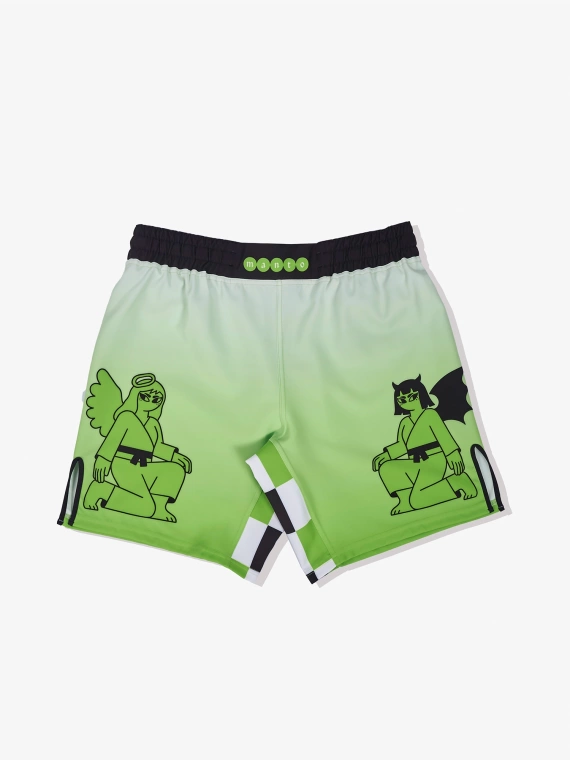 MANTO fight shorts TWO SIDES green