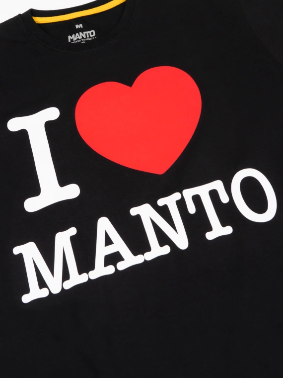 MANTO t-shirt I LOVE MANTO  black