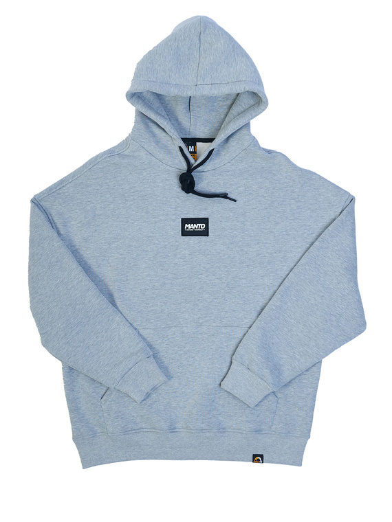 MANTO hoodie LABEL OVERSIZE heather gray 