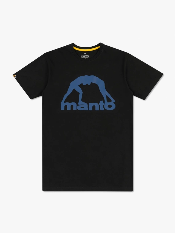 MANTO t-shirt VIBE 25 black onyx-navy blue