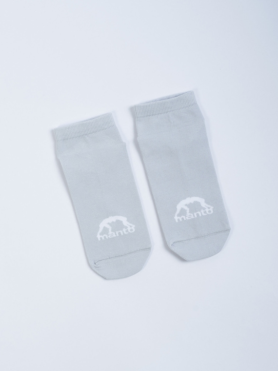 MANTO ankle socks LOGO gray