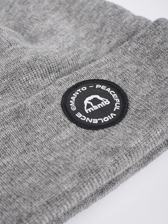 MANTO beanie CIRCLE heather gray