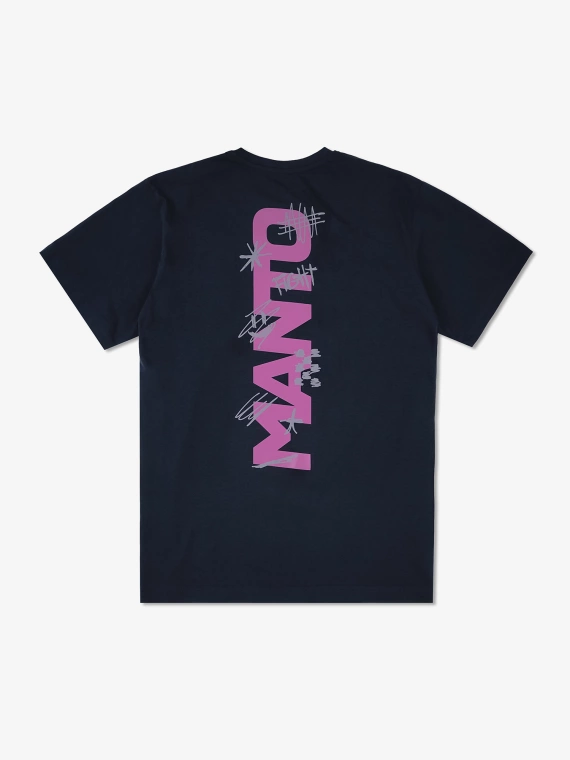 MANTO t-shirt VERTICAL navy blue