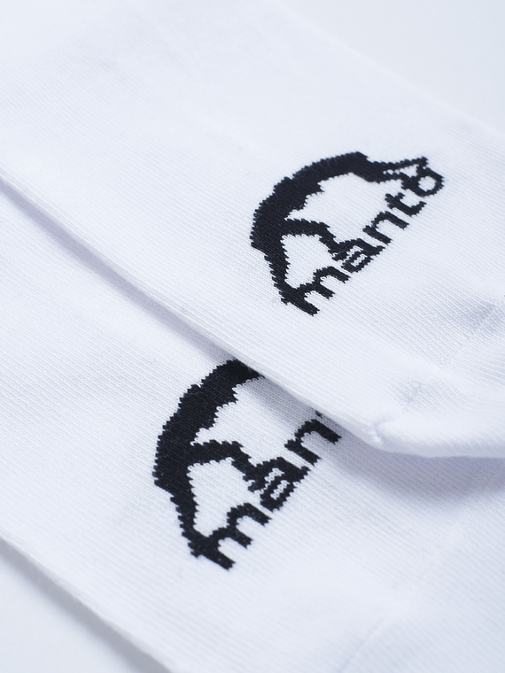 MANTO ankle socks LOGO white