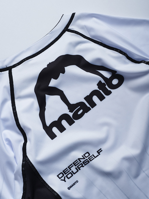 MANTO rashguard RANKED white