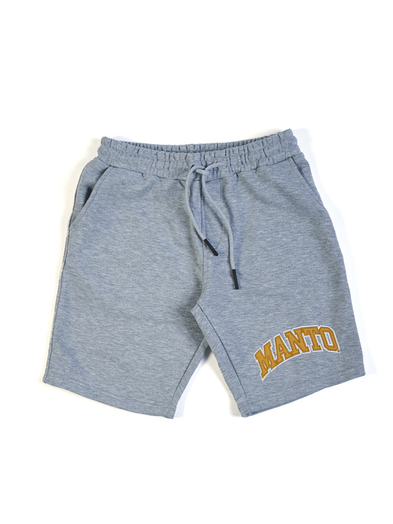 MANTO cotton shorts VARSITY melange