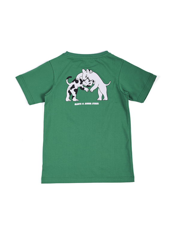 MANTO kinder t-shirt DOGS grun