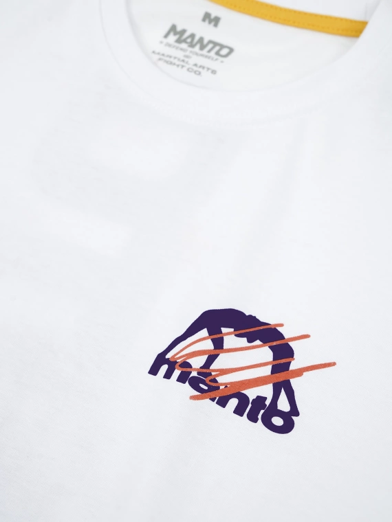 MANTO t-shirt VERTICAL weiss