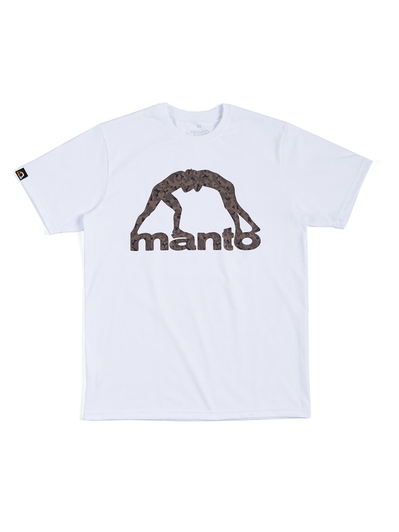 MANTO t-shirt LOGO CAMO weiss