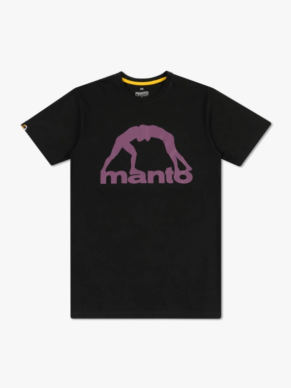 MANTO t-shirt VIBE 25 black onyx-burgundy 