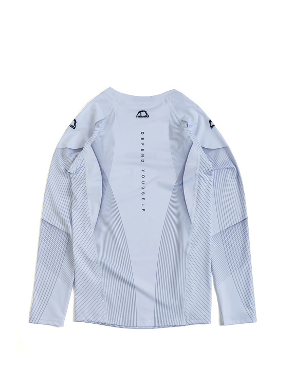 MANTO long sleeve rashguard FLOW white