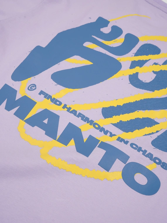 MANTO t-shirt HARMONY OVERSIZE lilac