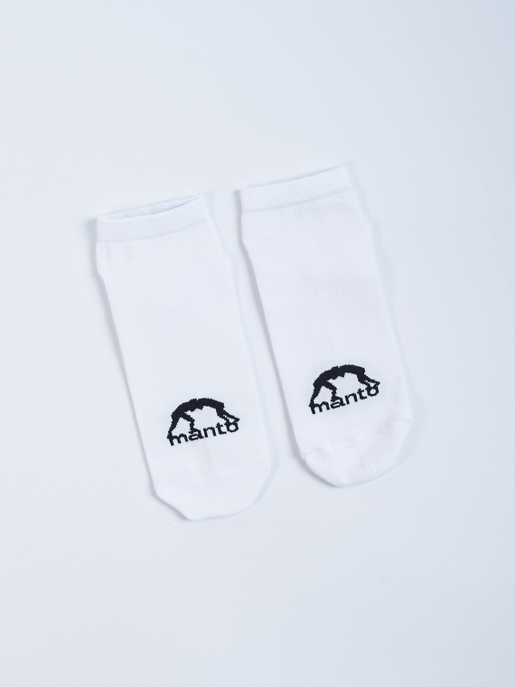 MANTO ankle socks LOGO white