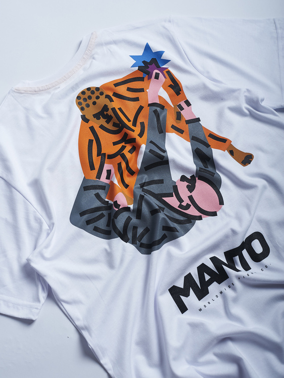 MANTO t-shirt  BJJ GYM 2.0 white