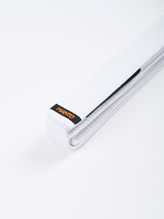 MANTO belt BJJ LABEL white