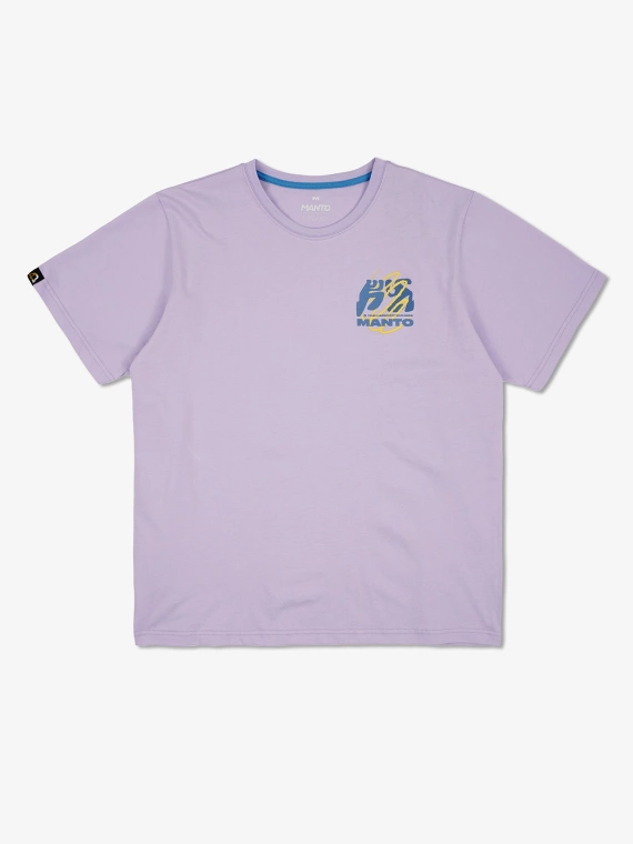 MANTO t-shirt HARMONY OVERSIZE lilac